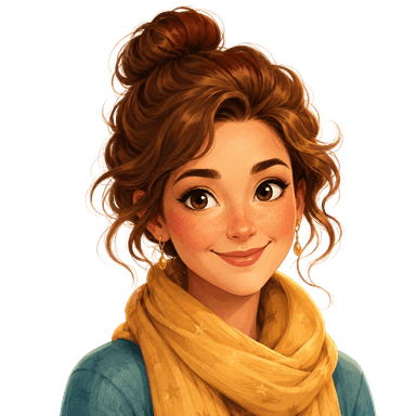 Illustriertes Portrait der Erzählstimme Kathrin
