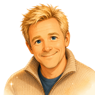 Illustriertes Portrait der Erzählstimme Martin